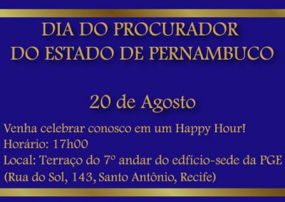 20 DE AGOSTO: Happy Hour no 7° Andar