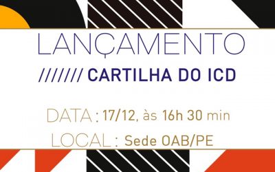 PGE-PE e OAB-PE lançam Cartilha do ICD no dia 17