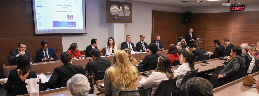 OAB-PE mantém valor da anuidade para 2020