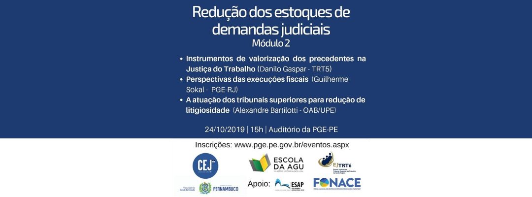 Seminário sobre redução de estoques de processos