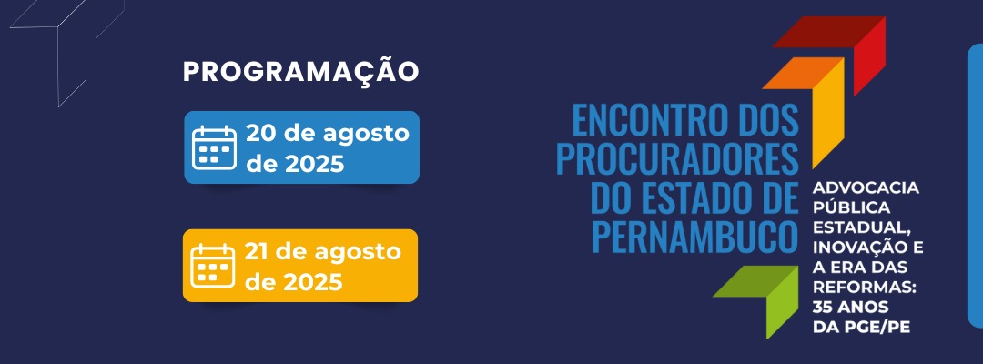 Programação do Encontro dos Procuradores