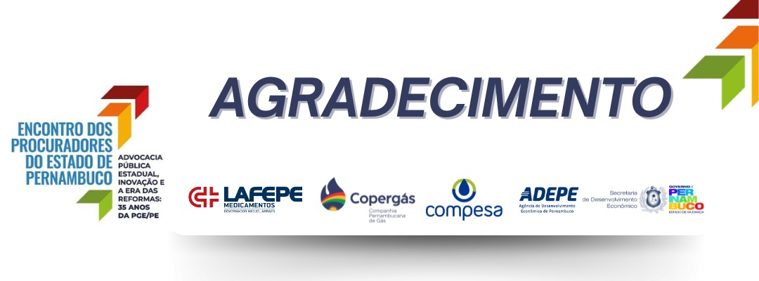 Agradecimento pelo apoio dos parceiros