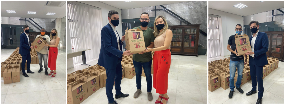APPE entrega cestas natalinas